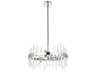Serena 10-Light Chrome Crystal Linear Pendant