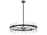 Serena 16-Light6-Light Black Crystal Linear Pendant