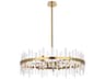 Serena 16-Light6-Light Satin Gold Crystal Linear Pendant