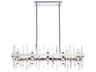 Serena 20-Light Chrome Crystal Linear Island Pendant