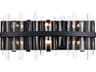Serena 6-Light Black Crystal Vanity Light