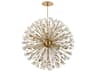 Vera 34-Light Gold Sputnik Pendant