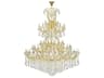Maria Theresa 84-Light Gold Clear Crystal Glass Candelabra Tiered Chandelier