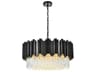 Willow 8-Light Black Drum Chandelier