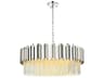Willow 10-Light Chrome Drum Chandelier