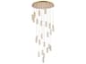 Polaris 25-Light Gold Clear Pendant