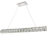 Valetta 1-Light Chrome Clear Crystal LED Linear Island Pendant