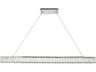 Monroe 1-Light Chrome Clear Crystal LED Island Pendant