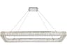 Monroe 1-Light Chrome Crystal LED Linear Island Pendant