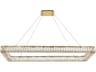 Monroe 1-Light Gold Crystal LED Linear Island Pendant