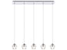 Eren 5-Light Chrome Crystal Glass Geometric Island Pendant