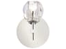 Eren 1-Light Chrome Crystal Glass Wall Sconce