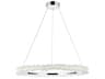 Laurel Chrome Clear Crystal LED Drum Chandelier