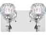 Graham 2-Light Chrome Crystal Vanity Light