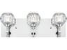 Graham 3-Light Chrome Crystal Vanity Light