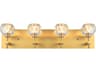 Graham 4-Light Gold Crystal Vanity Light