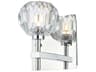 Graham 1-Light Chrome Crystal Wall Sconce