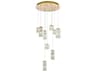 Aston 9-Light Satin Gold Pendant