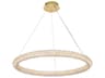 Bowen 1-Light Satin Gold Round Pendant