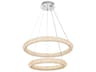 Bowen 2-Light Chrome Tiered Pendant