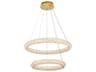 Bowen 2-Light Satin Gold Tiered Pendant