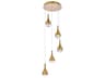 Amherst 5-Light Satin Gold Pendant