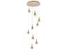 Amherst 9-Light Satin Gold Pendant