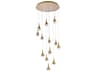 Amherst 13-Light Satin Gold Pendant