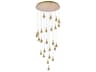 Amherst 25-Light Satin Gold Pendant