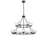 Cadence 15-Light Black Tiered Chandelier