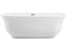 Coralie Glossy White Soaking Bathtub