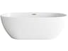 Allegra Glossy White 67" Bathtub