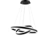 Tonarella 2-Light Black Round Pendant