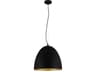 Sarabia 1-Light Black Bell Pendant