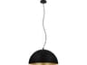 Rafaelino 1-Light Black Dome Pendant