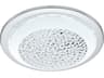 Acolla 1-Light Chrome Round Flush Mount