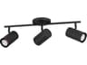 Calloway 3-Light Structured Black Cylinder Track & Rail Light