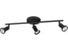 Tremendo 3-Light Structured Black Track & Rail Light
