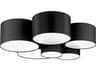 Pastore 6-Light Black Flush Mount