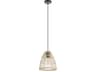 Ayesgarth 1-Light Black Brown Mini Pendant