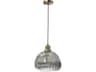 Ballelo 1-Light Brushed Gold Gray Pendant