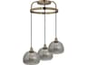 Ballelo 3-Light Brushed Gold Gray Pendant
