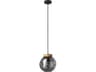 Magacela 1-Light Black Light Wood Mini Pendant