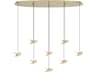 Paratebueno 8-Light Brass Island Pendant