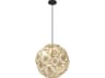 Skoura 1-Light Black Brass Pendant