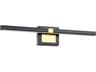 Pierro Matte Black Brushed Brass Vanity Light