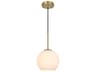 Baxter 1-Light Satin Gold Globe Mini Pendant