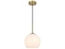 Baxter 1-Light Satin Gold Globe Mini Pendant