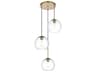 Baxter 3-Light Satin Gold Globe Pendant