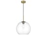 Baxter 1-Light Satin Gold Globe Pendant
